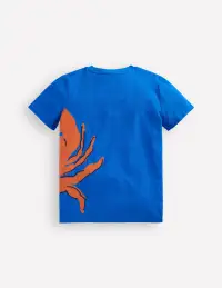 Fun Graphic T-shirt-Kingfisher Blue Crab(2-3y)