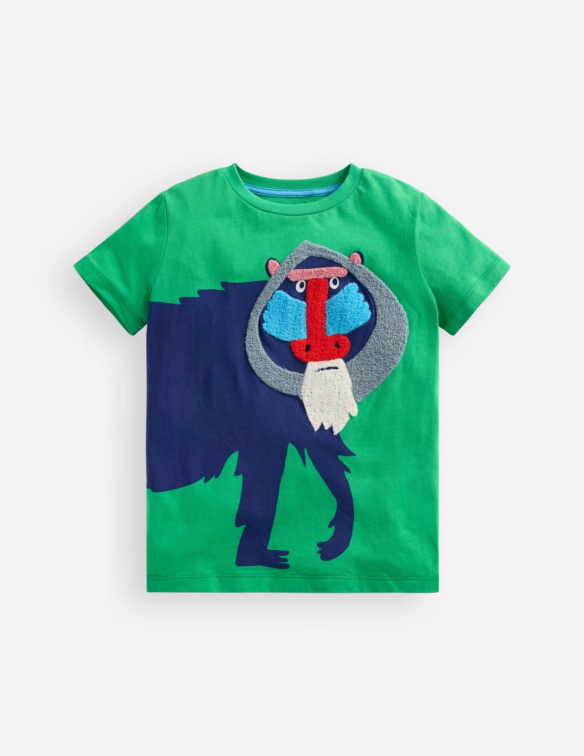 Fun Graphic T-shirt-Sapling Green Baboon