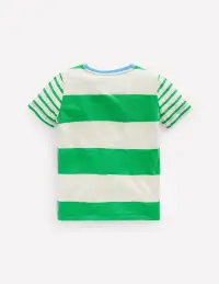 Everyday Short Sleeve T-Shirt-Sapling Green/ Ivory Multi(2-3y)