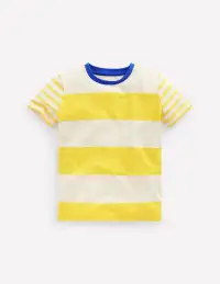 Everyday Short Sleeve T-Shirt-Pineapple Yellow/ Ivory Multi(2-3y)