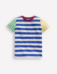 Everyday Short Sleeve T-Shirt-Hotchpotch Stripe(2-3y)