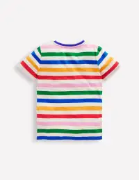 Everyday Short Sleeve T-Shirt-Rainbow Stripe(2-3y)