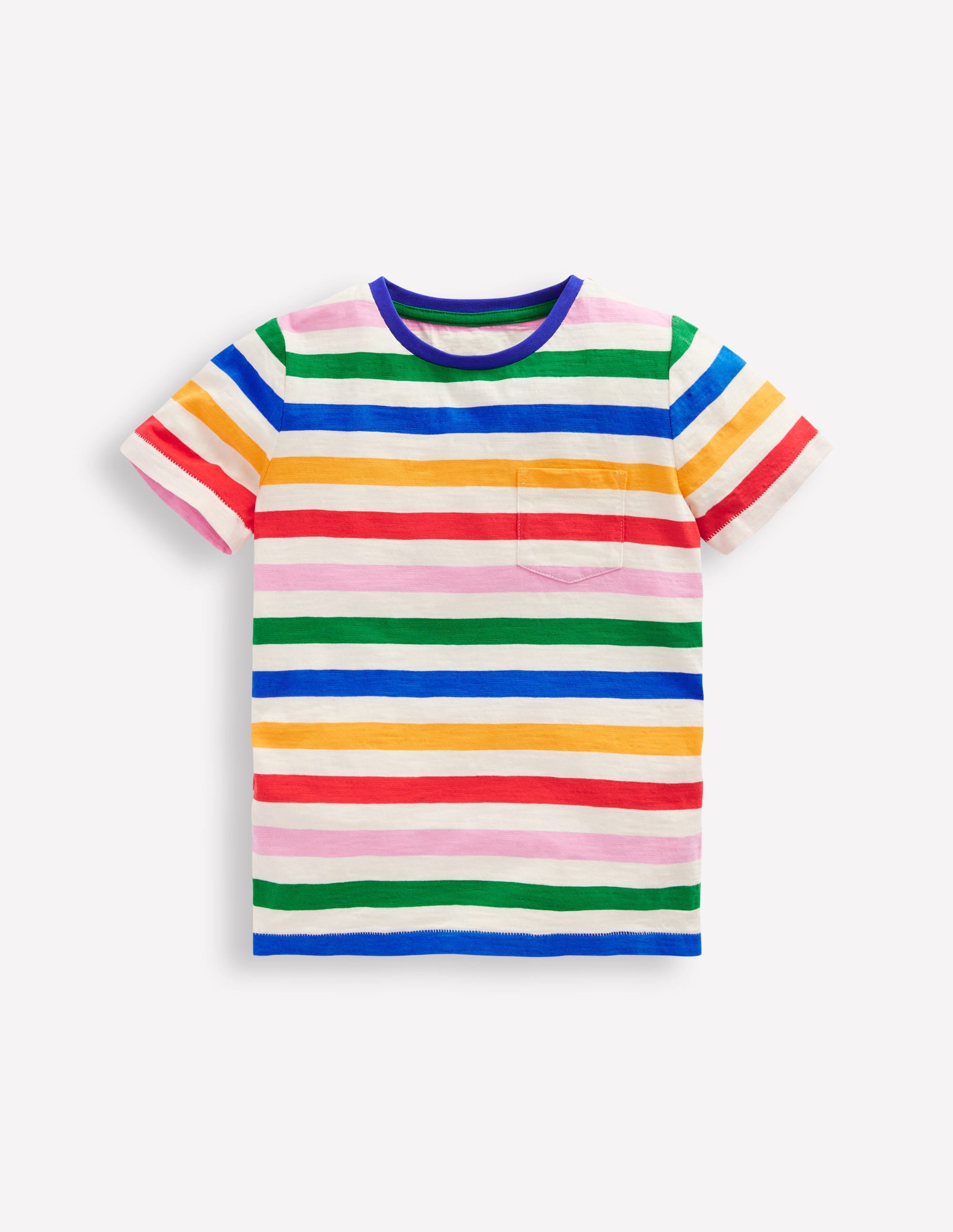 Everyday Short Sleeve T-Shirt-Rainbow Stripe