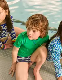 Short Sleeve Rash Vest-Sapling Green