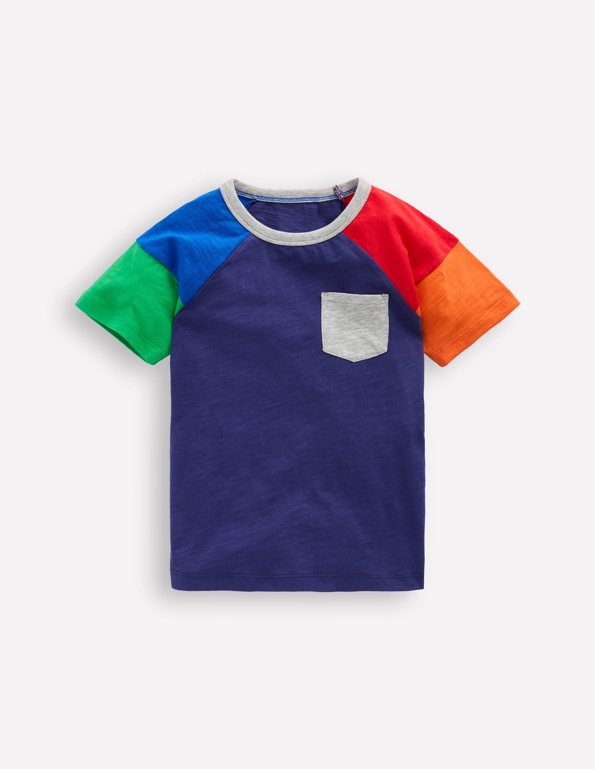 Short Sleeve Raglan T-Shirt-Twilight Blue