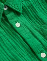 Double Cloth Shirt-Rich Emerald(2-3y)