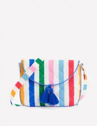 Quilted Cross-body Bag-Multi Stripe