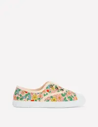 Laceless Canvas Pull-ons-Multi Floral
