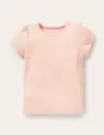 Short Sleeve Pointelle Top-Provence Dusty Pink