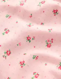Snug Pointelle Pajamas-Botanical Pink Rose Sprig