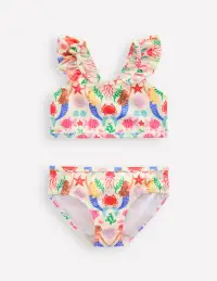 Frill Strap Bikini-Ivory Mermaid(2-3y)