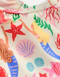 Frill Strap Bikini-Ivory Mermaid(2-3y)