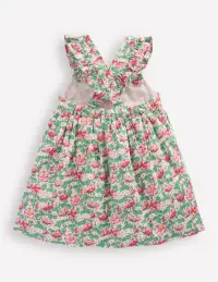 Nostalgic Pinny Dress-Chalk Pink Rose(0-3m)