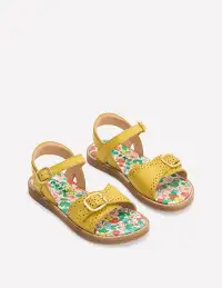 Leather Buckle Sandals-Passionfruit(24)