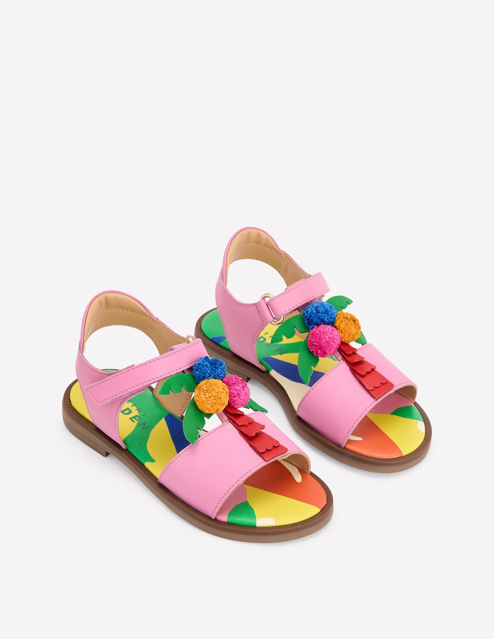 Fun Leather Sandals-Jungle