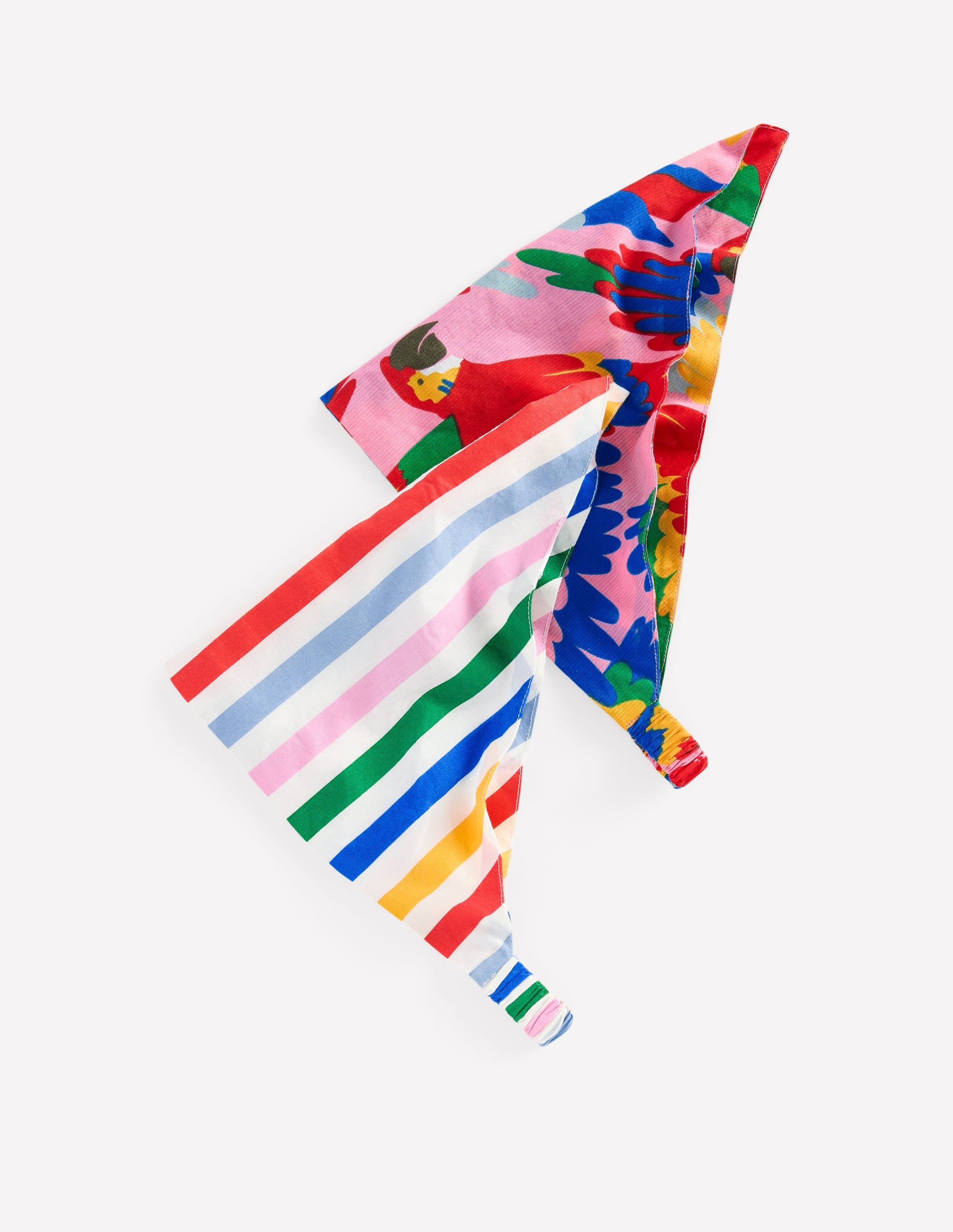 2 Pack Headscarves-Multi Stripe/Parrot