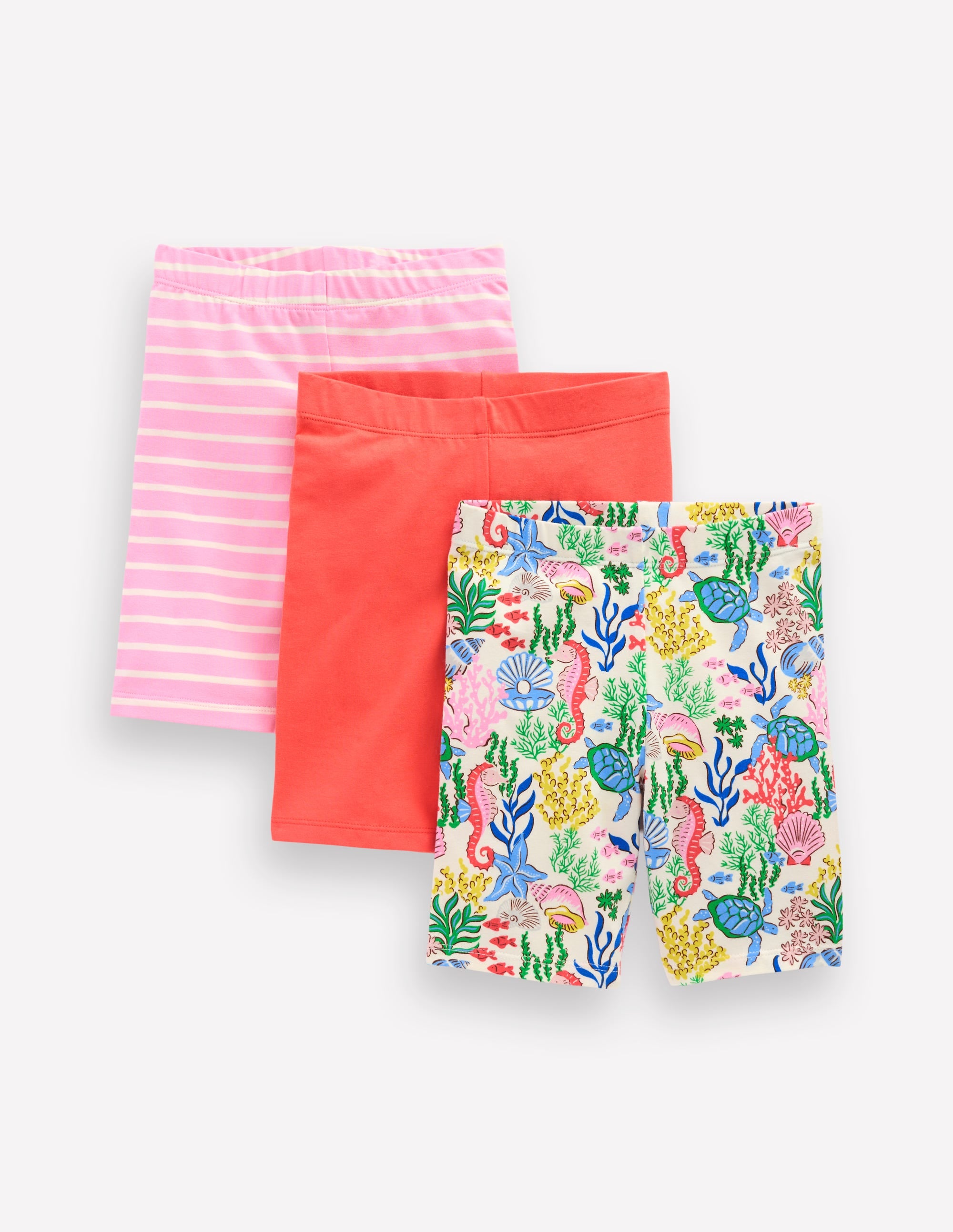 3-Pack Cycling Short-Multi Coral Cove