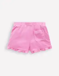 Frill Hem Towelling Shorts-Vintage Mauve(2-3y)
