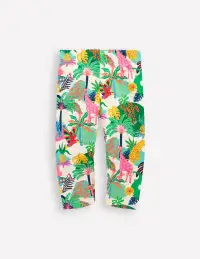 Fun Cropped Leggings-Soft Ivory Multi Jungle
