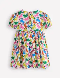 Madeline Woven Dress-Multi Rainbow Horse(2-3y)