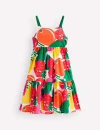 Aurelia Tiered Twirly Dress-Multi Giant Fruit(2-3y)