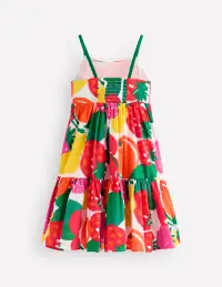 Aurelia Tiered Twirly Dress-Multi Giant Fruit(2-3y)
