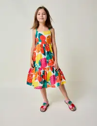 Aurelia Tiered Twirly Dress-Multi Giant Fruit(2-3y)