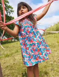 Holiday Smocked Dress-Multi Floral
