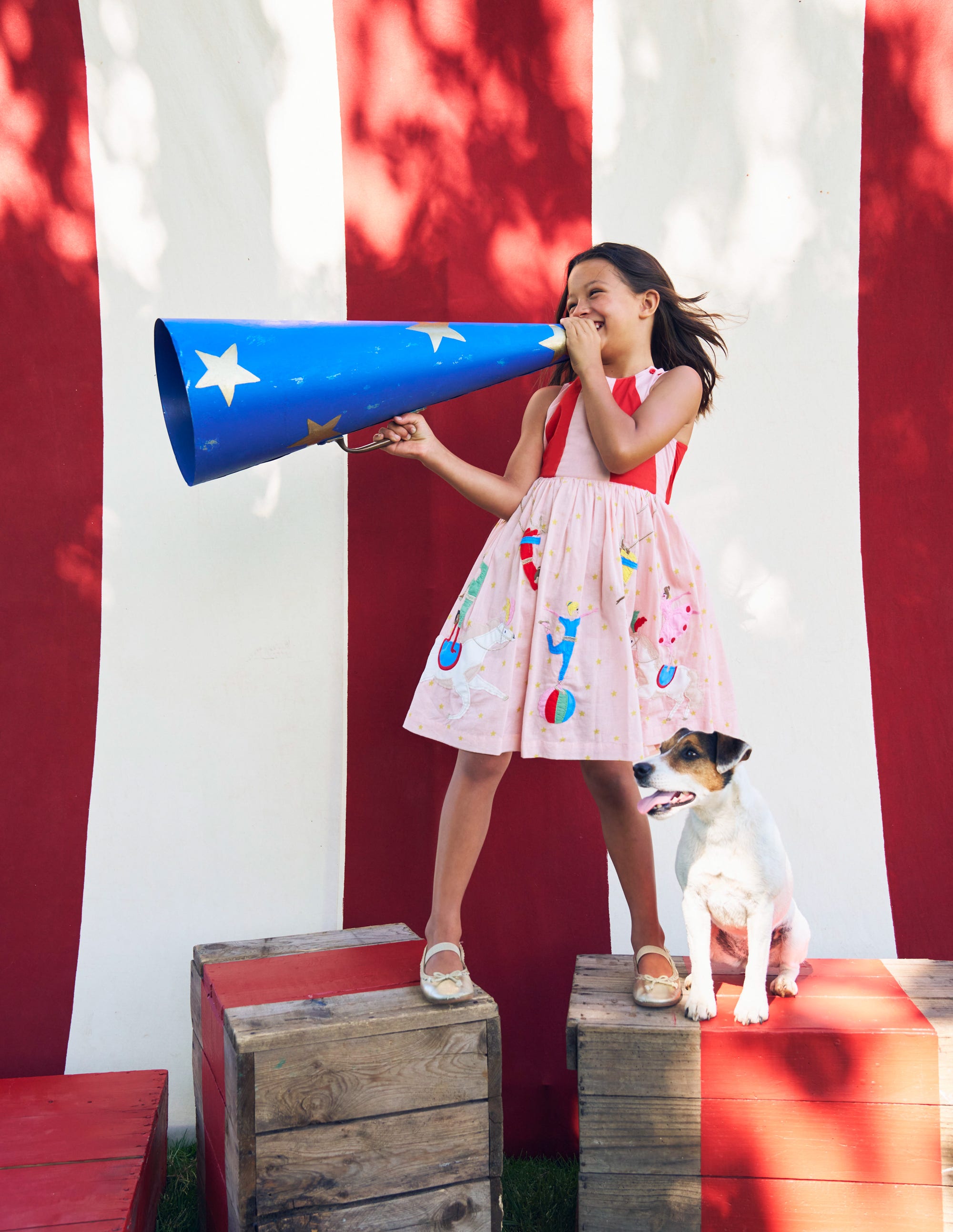 Zadie Applique Back Dress-Circus Acrobats