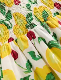 Luella Frill Maxi Sundress-Ivory Lemons and Cherries(2-3y)