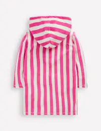 Mara Towelling Throw-On-Sorbet Pink Palm Tree Stripe(2-3y)