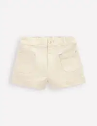 Patch Pocket Shorts-Vanilla White