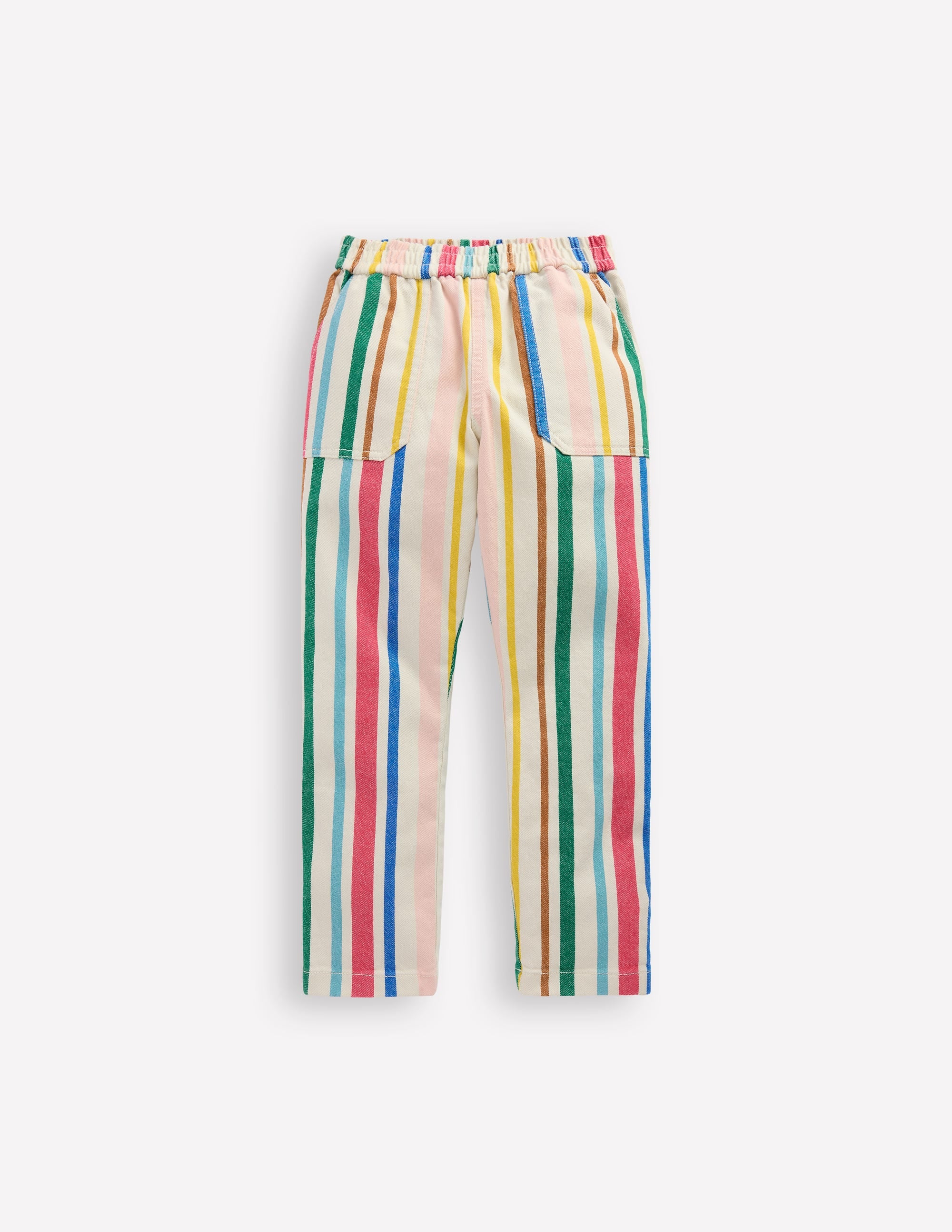 Pull-On Trouser-Rainbow Stripe