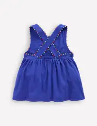 Cross-back Pom Top-Bright Blue(2-3y)