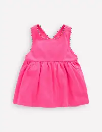 Cross-back Pom Top-Flamingo Pink(2-3y)