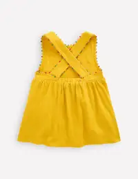 Cross-back Pom Top-Pineapple Yellow(2-3y)