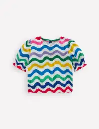 Towelling Top-Multi Wave