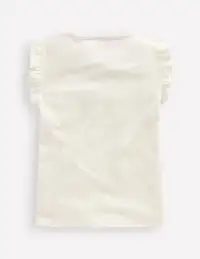 Flutter Short Sleeve T-shirt-Ivory Birds(2-3y)