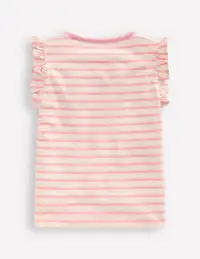 Flutter Short Sleeve T-shirt-Bubblegum Pink Fruits(2-3y)