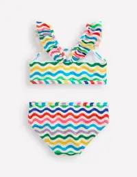 Frill Strap Bikini-Multi Wave(2-3y)