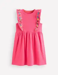 Frieda Embroidered Dress-Rose Petal Pink(2-3y)