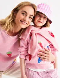 Karina Fun Crochet Sweater-Soft Pink Ice Creams(2-3y)