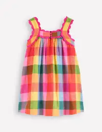 Maribel Strappy Swing Sundress-Multigingham Check(2-3y)