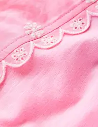 Broderie Sleeve Tee-Vintage Mauve(2-3y)