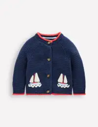 Novelty logo Cardigan-Starboard Blue Boats