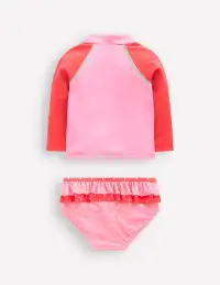 Frilly Rash Vest Set-Bubblegum Pink Strawberry(0-3m)