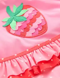 Frilly Rash Vest Set-Bubblegum Pink Strawberry(0-3m)