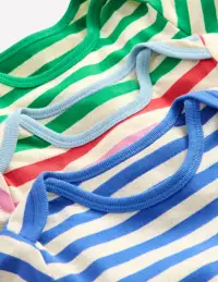 Striped 3 Pack Bodies-Oatmeal Multi Stripe(0-3m)