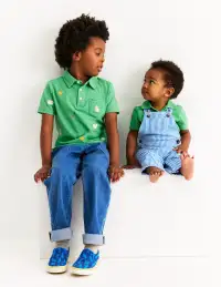 Embroidered Polo-Aloe Green(0-3m)
