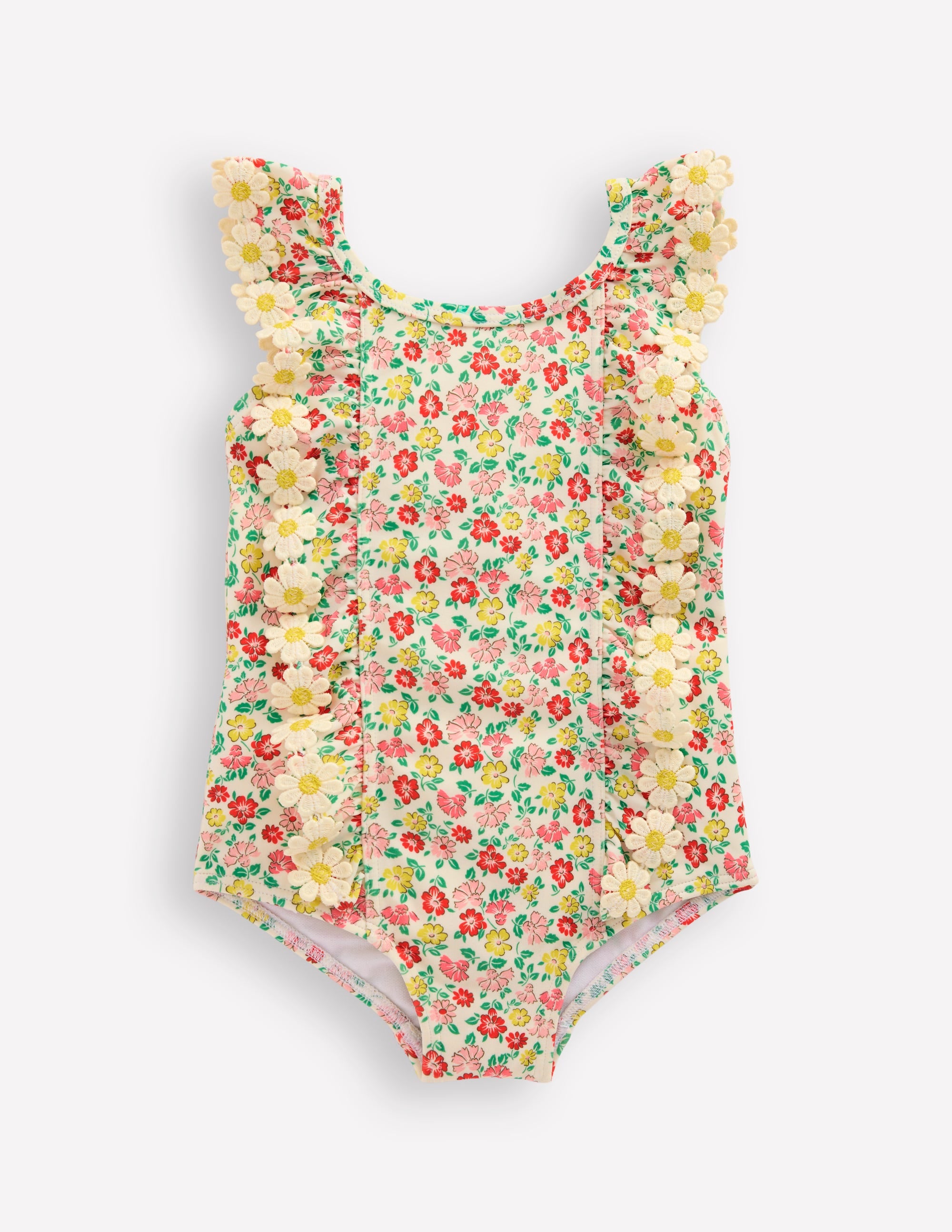 Frilly Swimsuit-Multi Summer Flower Bed
